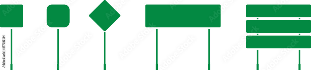 Blank signs vector for information of road direction, maps, text or banner. Road sign in realistic style isolated on white background. Danger blank warning empty sign. Blank signs vector for information of road direction, maps, text or banner. Road sign in realistic style isolated on white background. Danger blank warning empty sign.