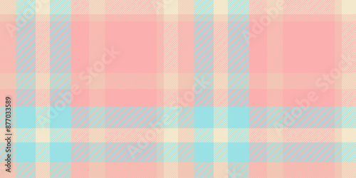 London check pattern seamless, birthday card fabric textile texture. Layer tartan vector background plaid in light and red colors.