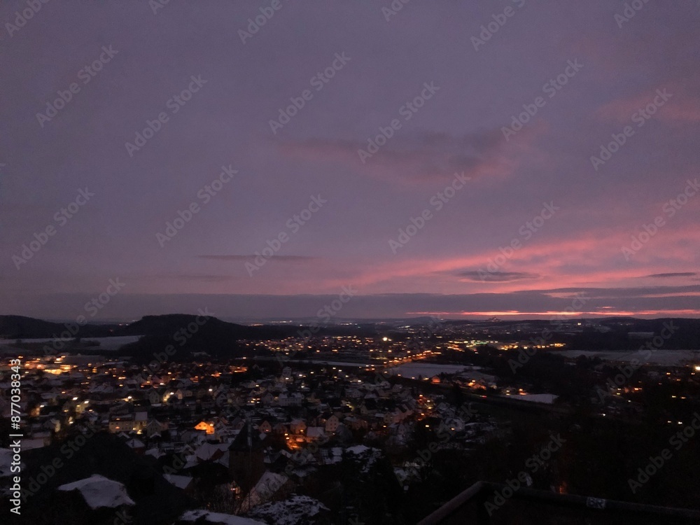 Sonnenuntergang in der Stadt