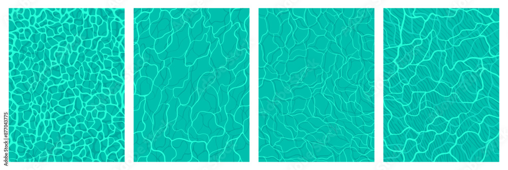 Fototapeta premium Swimming pool water ripple texture