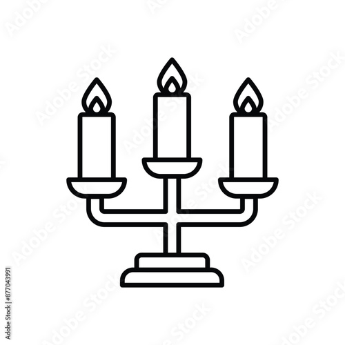 Candelabra vector icon 