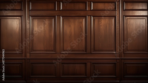 Dark Wood Paneling Wall