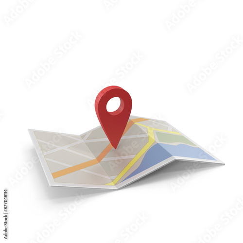 3D Realistic Location map pin gps pointer markers vector illustration for destination.