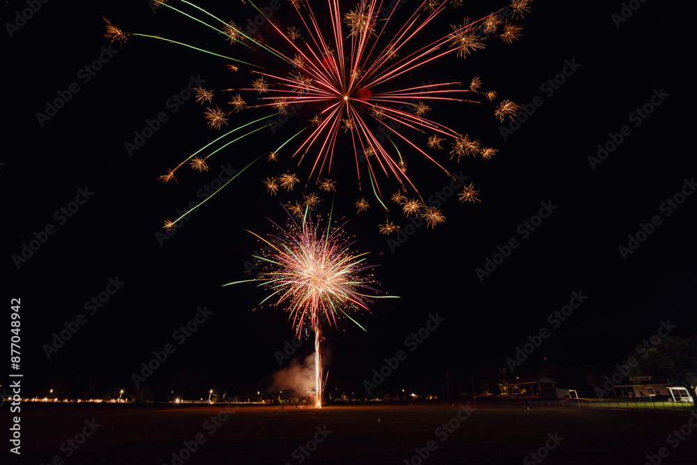 Fireworks display at local community event Fireworks display at local community event