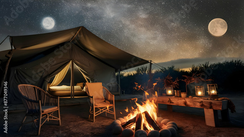 Encamped Under a Blanket of Stars photo