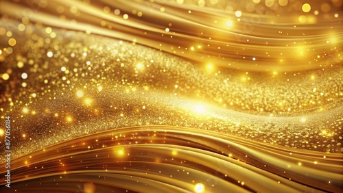 abstract gold background with rays