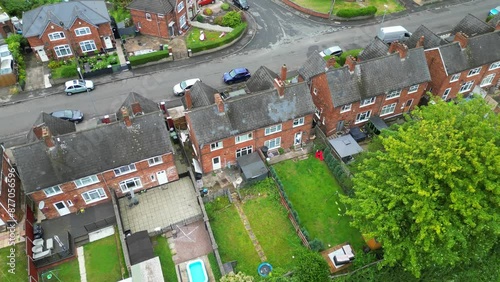 High Angle View of Walsall Town of West Midlands, England, United Kingdom. July 3rd, 2024 photo