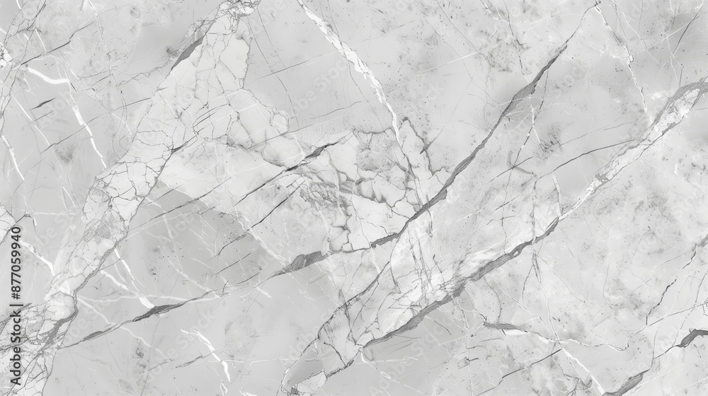 Obraz premium Texture of light gray marble with gray veining, texture, natural stone material.