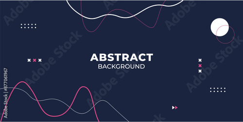Abstract background with pink and white lines. The background is a mix of different shapes and colors. Vector design for business, corporate, institution, presentation and seminar