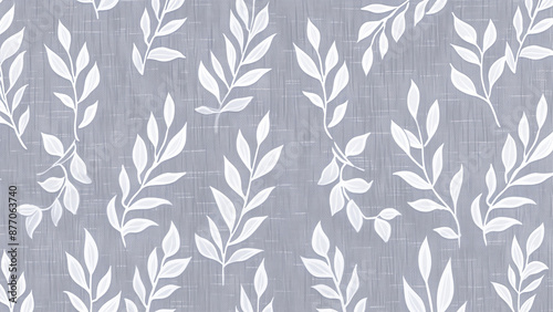 Textile Tranquility: A Top View of White on Gray