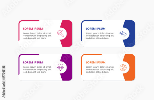 modern colorful multipurpose infographic template for presentation
