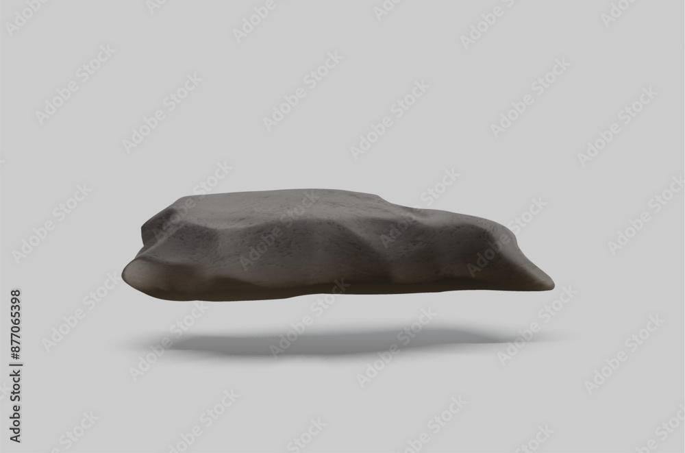 Black stone floating platform for product display. Black stone floating platform for product display.