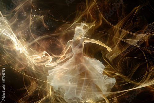 Ethereal Beauty: Nebulaic Ballet photo