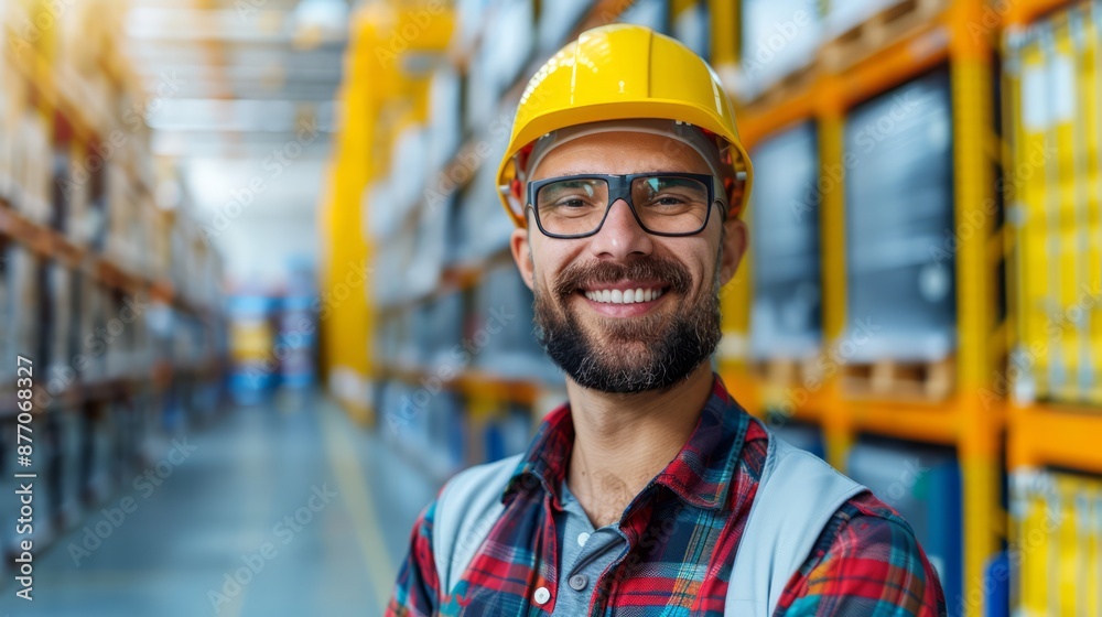 a business logistics expert coordinating a large-scale shipment, using advanced communication tools and tracking software, ensuring efficient operations, with clear copy space for text a business logistics expert coordinating a large-scale shipment, using advanced communication tools and tracking software, ensuring efficient operations, with clear copy space for text