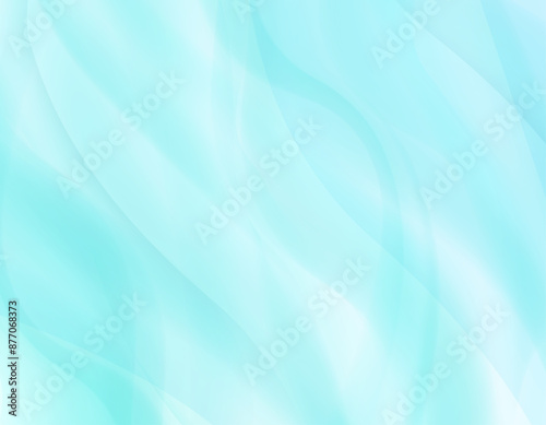 青い幾何学模様の背景　ブルーのウェーブ背景イラスト