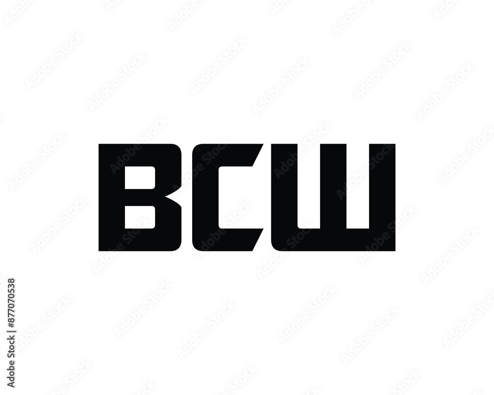 BCW logo design vector template. BCW logo design.