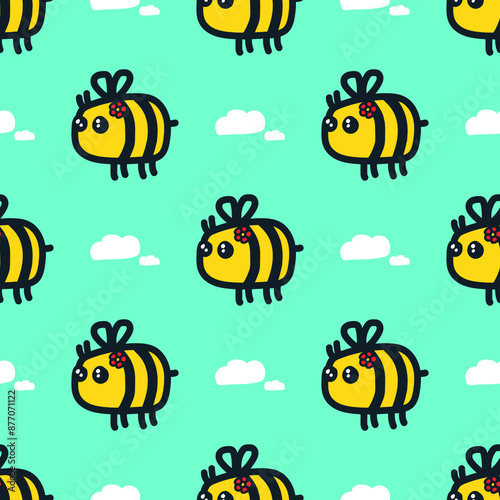 Buzzy Sky pattern for prints
