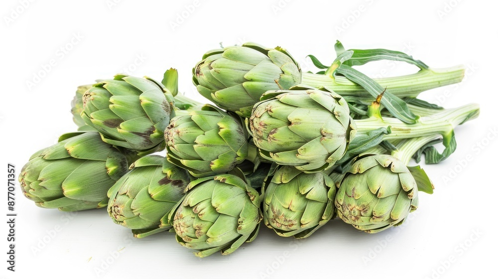 Fototapeta premium Artichoke on white background , 