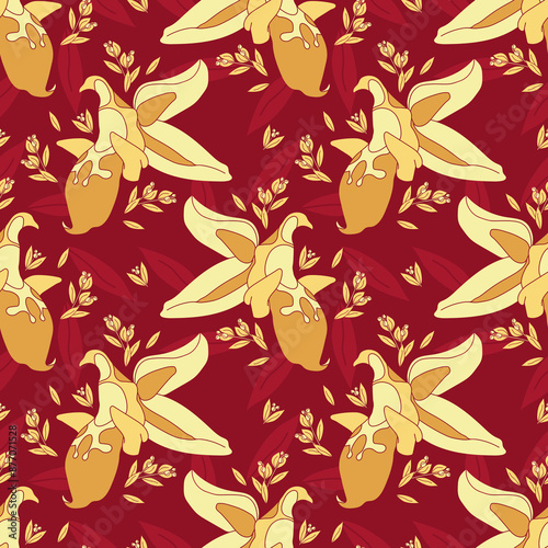 Nightingale’s Serenade pattern for prints