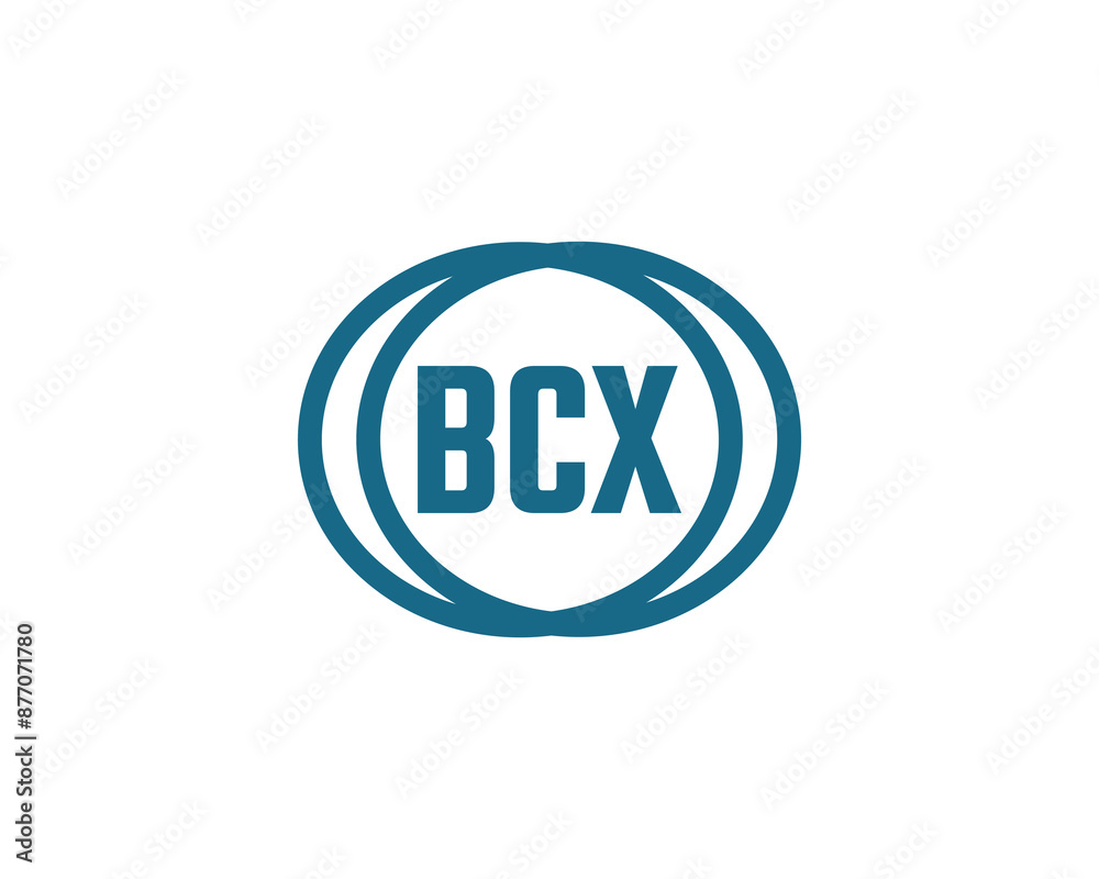 BCX logo design vector template