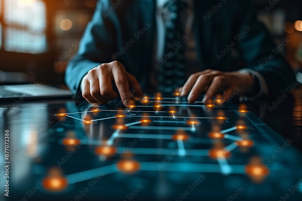 Virtual Business Hierarchy Organization Chart
