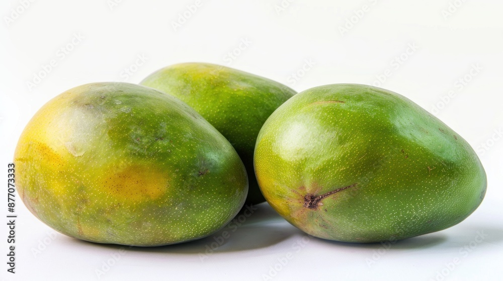 Raw Mango on white background , Raw Mango on white background ,