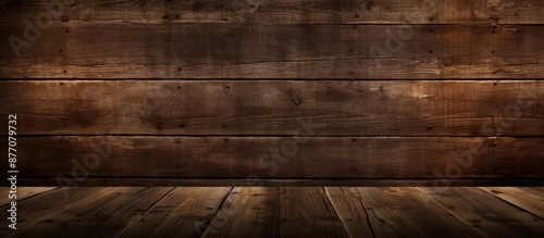 Rustic vintage wooden backdrop with copy space image.