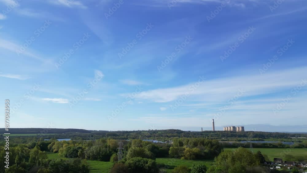 Aerial View of Long Eaton Town, Erewash district of Derbyshire, England, United Kingdom. April 29th, 2024 Aerial View of Long Eaton Town, Erewash district of Derbyshire, England, United Kingdom. April 29th, 2024