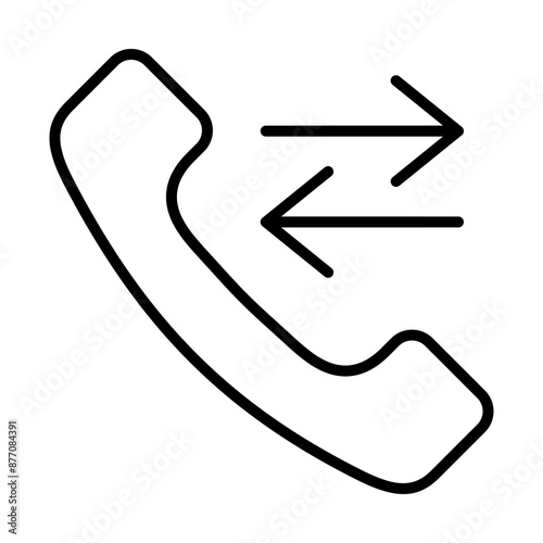 Call Transfer line icon