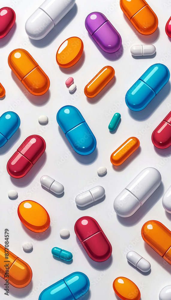 Colorful Pills Pattern Colorful Pills Pattern