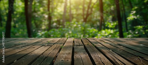 Background of natural wood providing copy space image. © HN Works