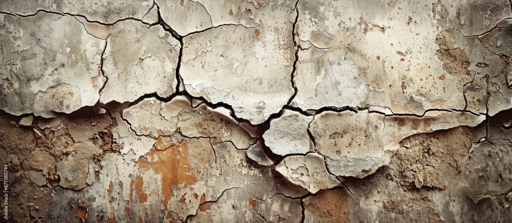 Cracked texture background of an aged wall with ample copy space image. Cracked texture background of an aged wall with ample copy space image.