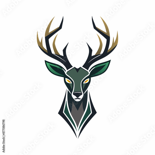 Deer head vector illustration 