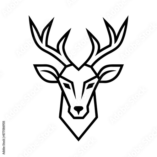 Deer head vector illustration 