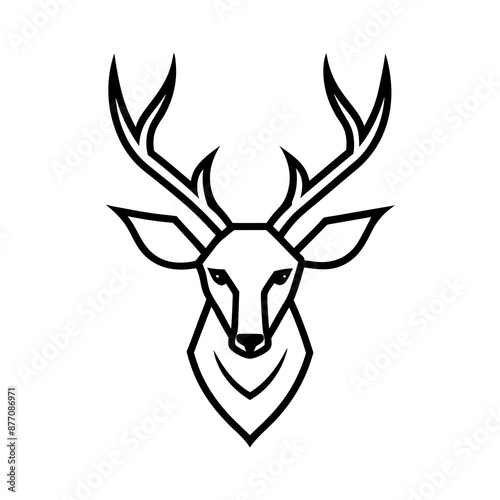 Deer head vector illustration 