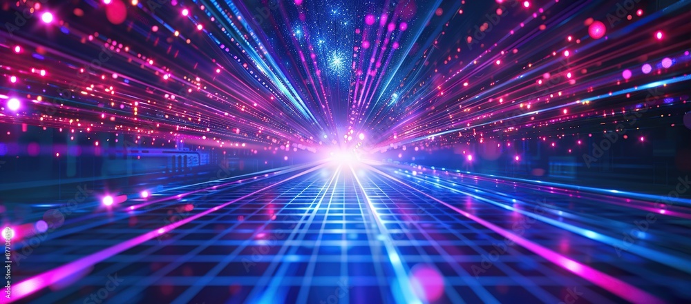 Digital Highway of Lights and Speed