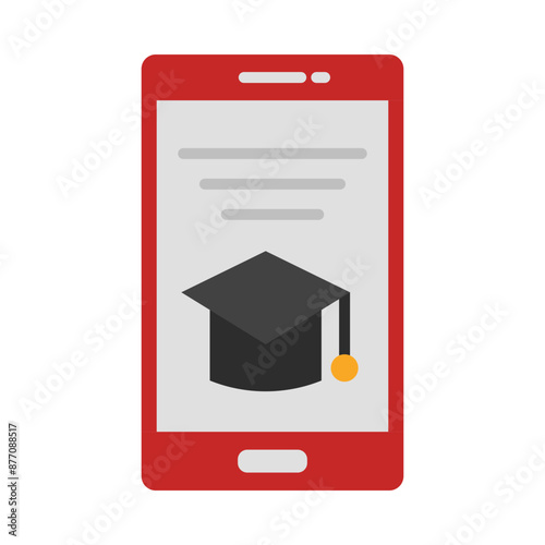 Education app flat icon