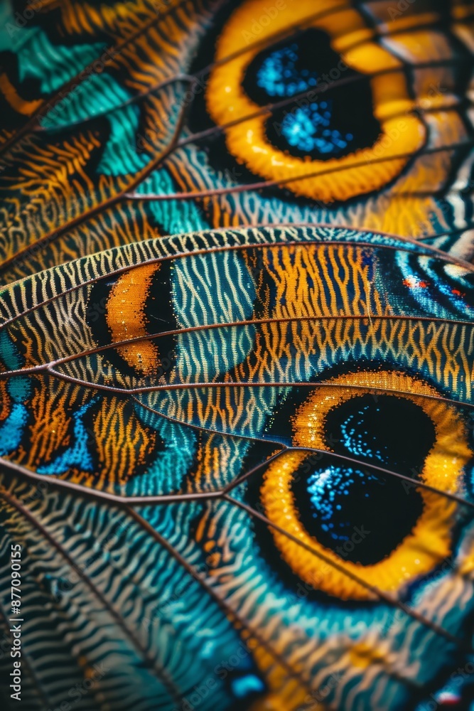 feathers, intricately patterned and vibrant