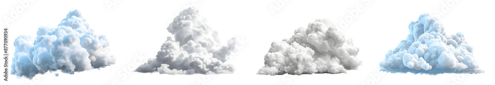 Cloud, isolated, PNG set Cloud, isolated, PNG set