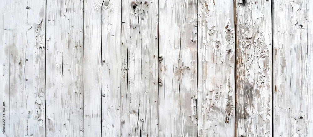 An empty old white wooden surface with natural patterns, ideal for background use as a copy space image. An empty old white wooden surface with natural patterns, ideal for background use as a copy space image.