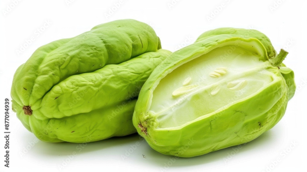 Obraz premium Chayote on white background ,