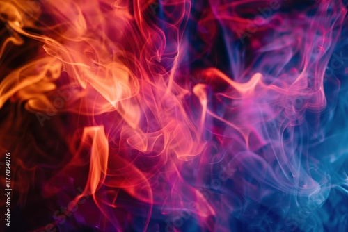 Motion effect from bright light in smoke