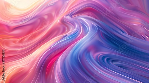 Wallpaper Mural Smooth, vibrant swirl patterns creating a minimalist background Torontodigital.ca