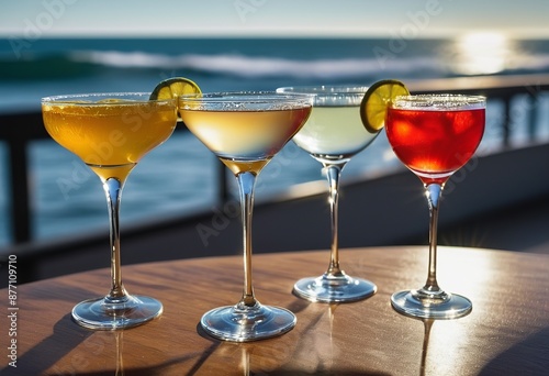 Ocean Core Collection: Premium Champagne Flutes and Cocktail Glasses for Refined Taste