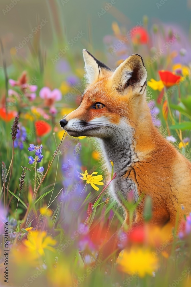 Obraz premium foreground filled with blooms, background softly blurred