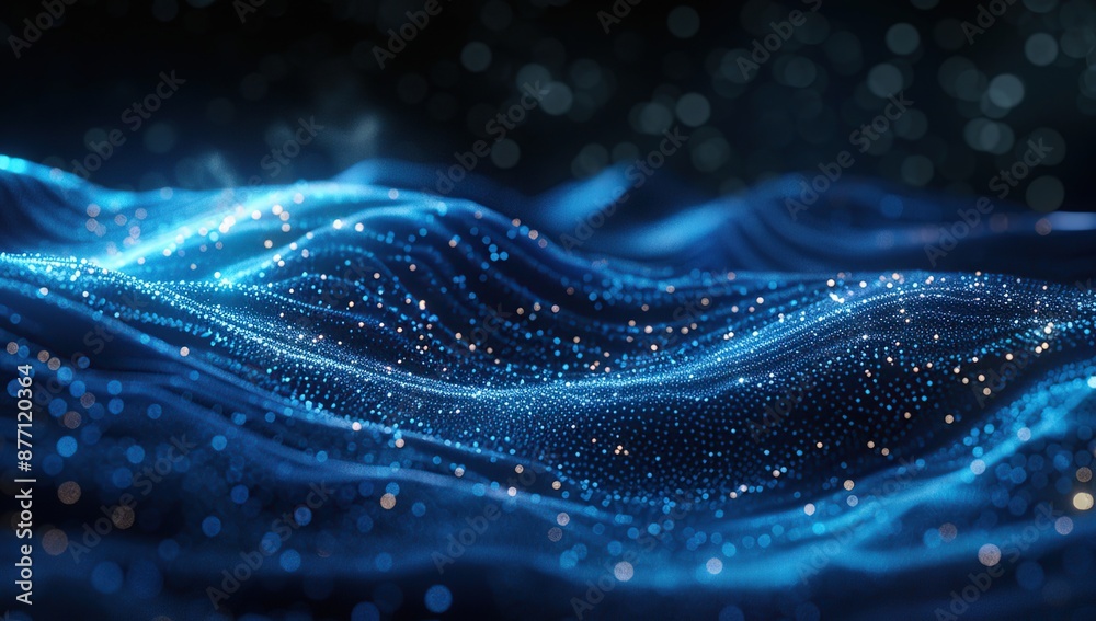 Abstract Blue Digital Wave Abstract Blue Digital Wave