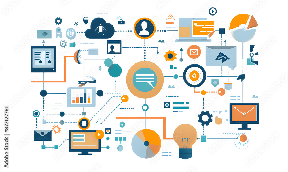 business and idea thinking concept. business and idea thinking concept.