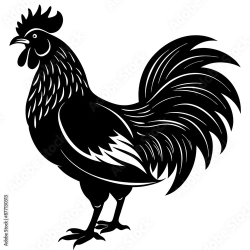 Rooster vector illustration 