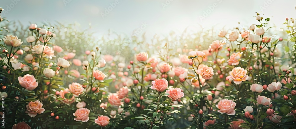 Flowers blooming in the garden, with a beautiful scenery and potential for using it in a copy space image. Flowers blooming in the garden, with a beautiful scenery and potential for using it in a copy space image.