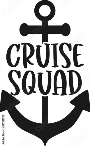 Cruise Squad Design Vector Graphic